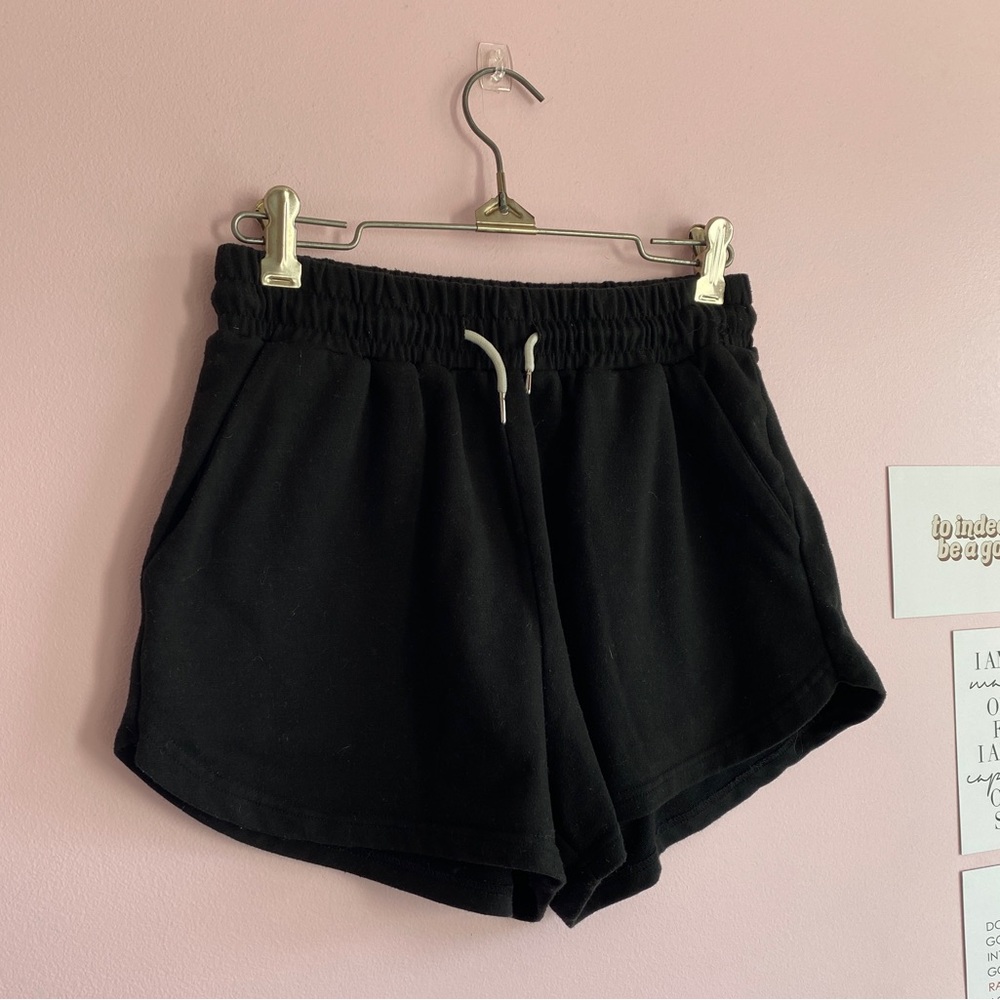 Black shorts super comfy with drawstring and pockets size small/medium